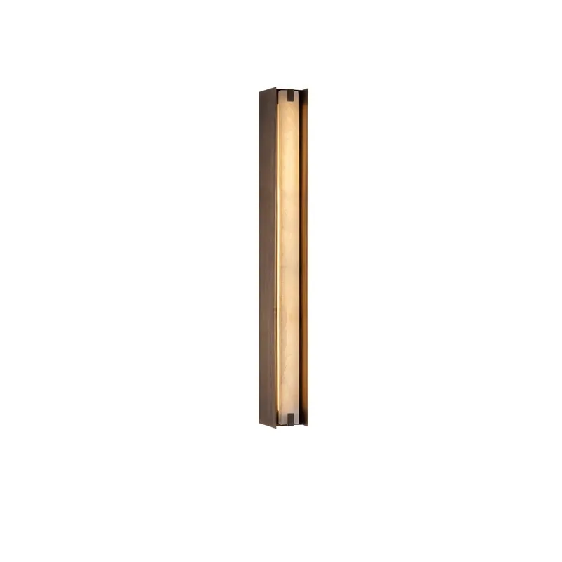 Light luxury LED marble wall lamp with long strip shape warm white suitable for living room and bedroom