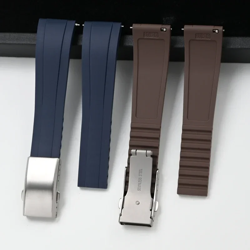 20mm 22mm  CTS Strap for Rolex Water Ghost for Omega Universal Liquid Silicone Bracelet Sport Diving Watch Band For Cut To Size