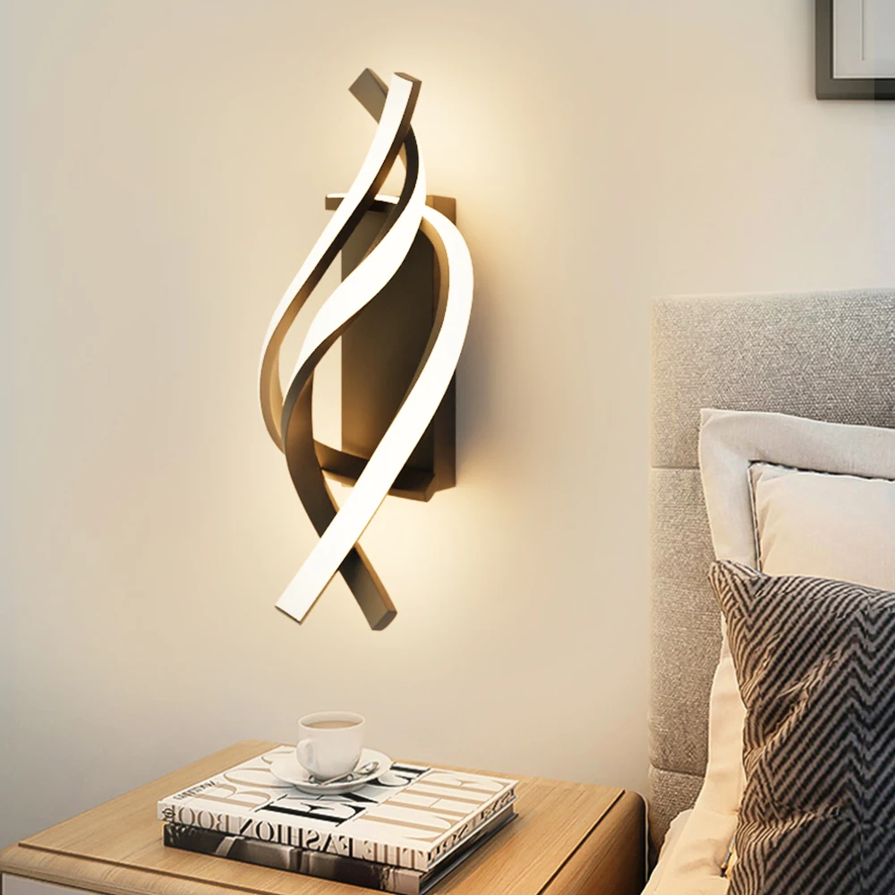 Nordic Modern LED Wall Lamp Wall Decoration For Living Room Bedroom Bedside Wall Lamp Minimalist Indoor Lighting Decoration