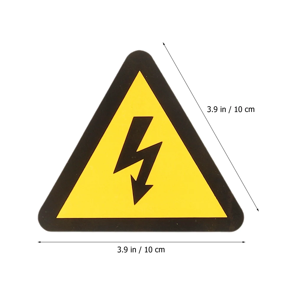

25 Sheets High Voltage Warning Sticker Electric Shocks Sign Decal Safe Warning Label For Electric Box Doors Safety Panel Label