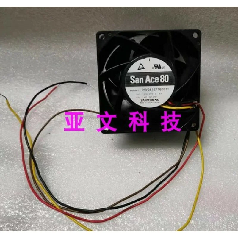 C     1pcs  for Sanyo 9HV0812P1G0011 12V 3.4A 8038 4-Wire Violent Fan