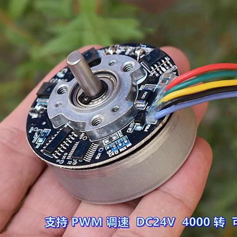 BL4825O DC12V 14.4V 24V 4000RPM 48mm BLDC Brushless Motor High Torque Reversible PWM Speed Regulation 6mm Shaft For Fascial gun