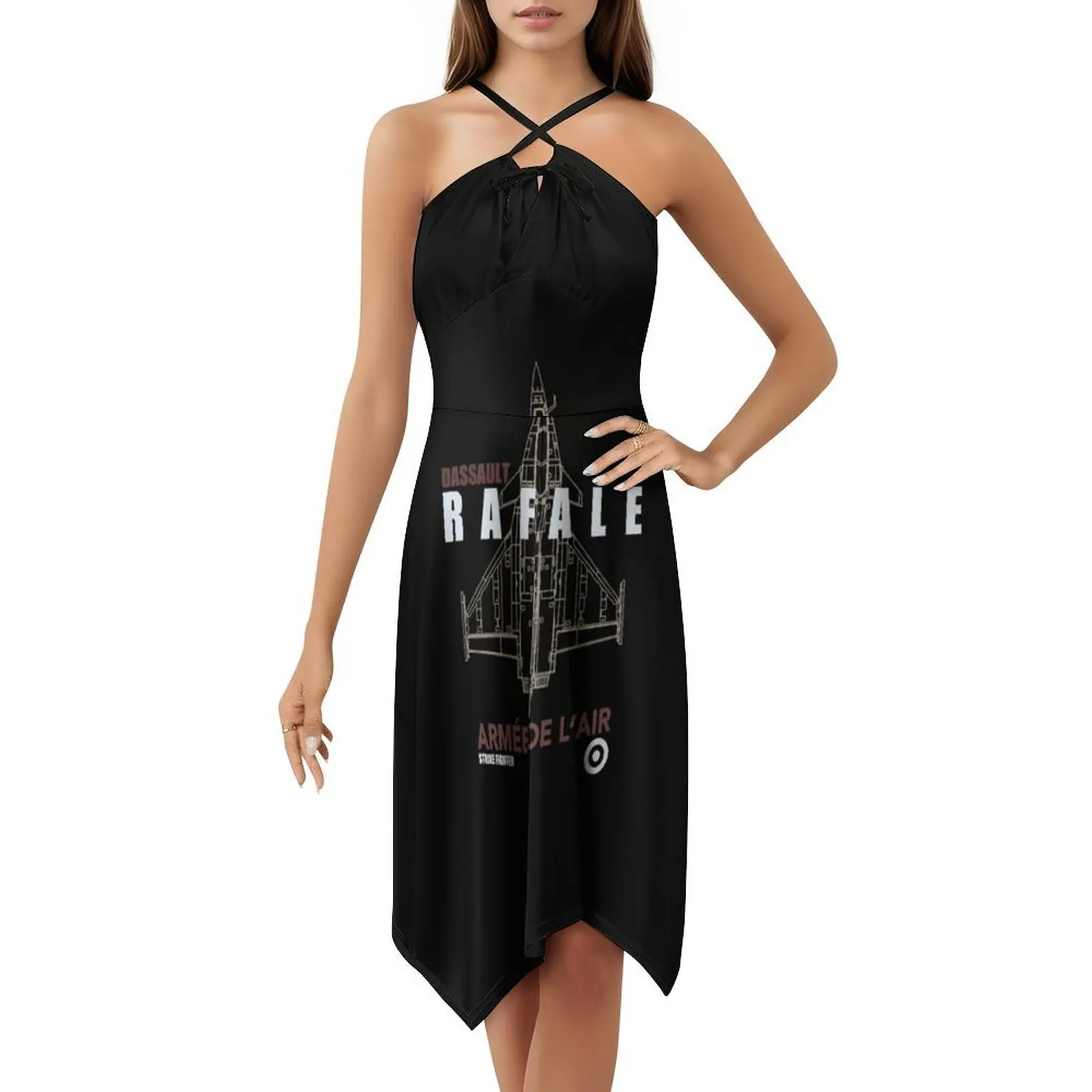 Dassault Rafale Essential T-Shirt.Png Bohemian Sleeveless Dress For Women Print Beach Party Dresses Pilot Airplane Aviation