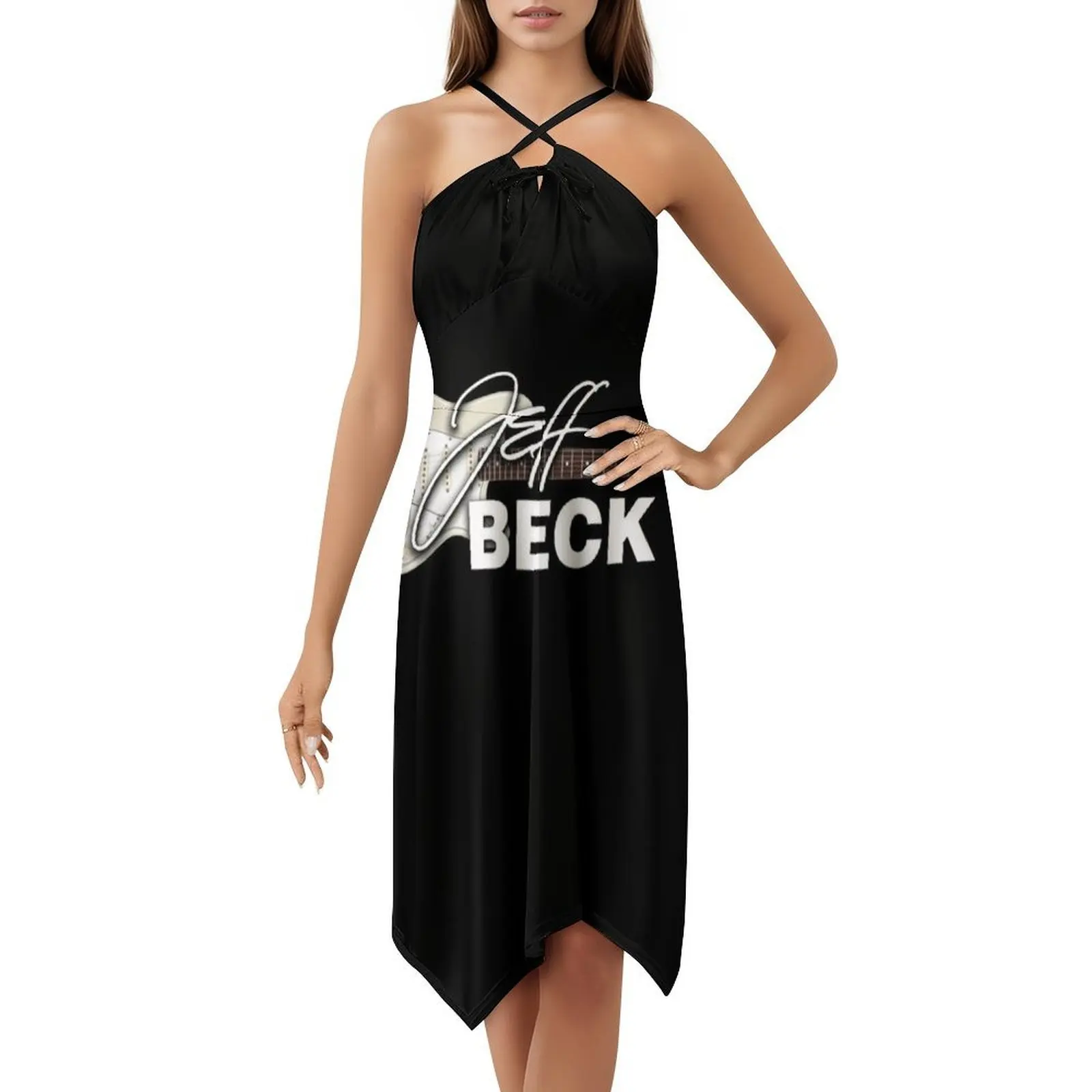 فستان عطلة مثير بشعار Jeff Beck للنساء لحفلات الشاطئ وأعياد الميلاد فستان قصير بشعار Jeff Beck Jeff Beck Tour Woman #5