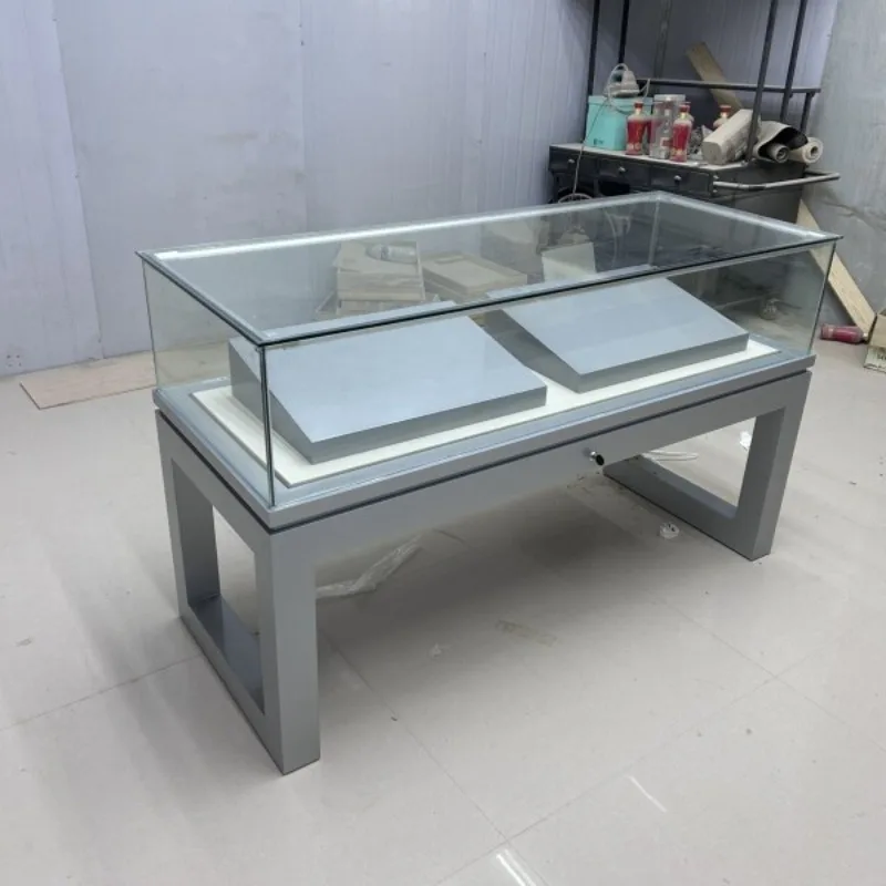 Museum Glass Display Cabinet Company Product Sample Display Counter Calligraphy and Painting Antiques Play Cultural Relics