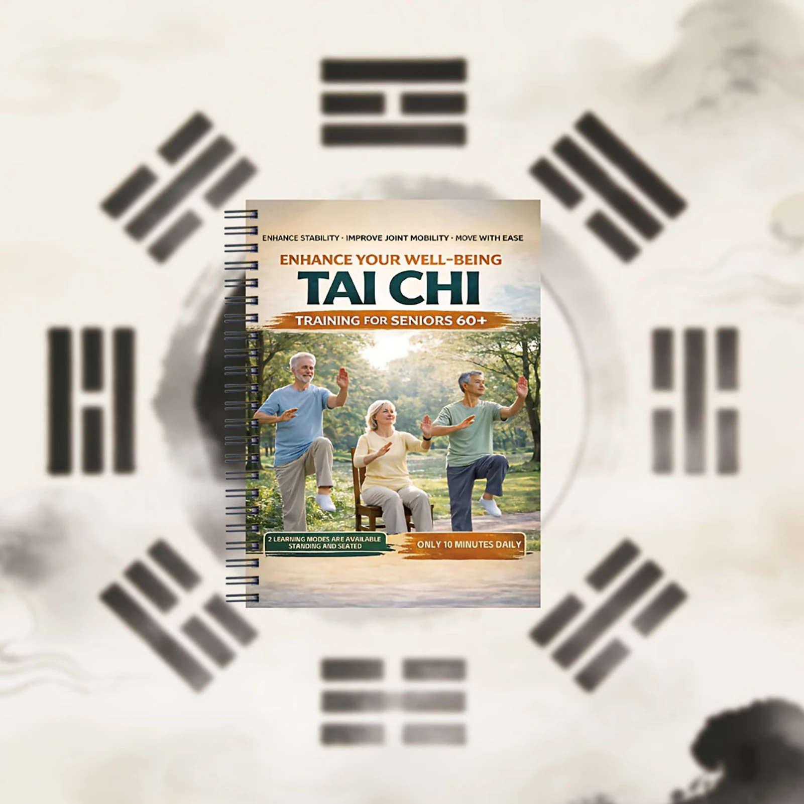 diario-de-fitness-em-papel-premium-tai-chi-para-idosos-plano-de-caminhada-de-28-dias-e-guia-diario-de-exercicios-de-10-minutos-com-rastreador-de-progresso