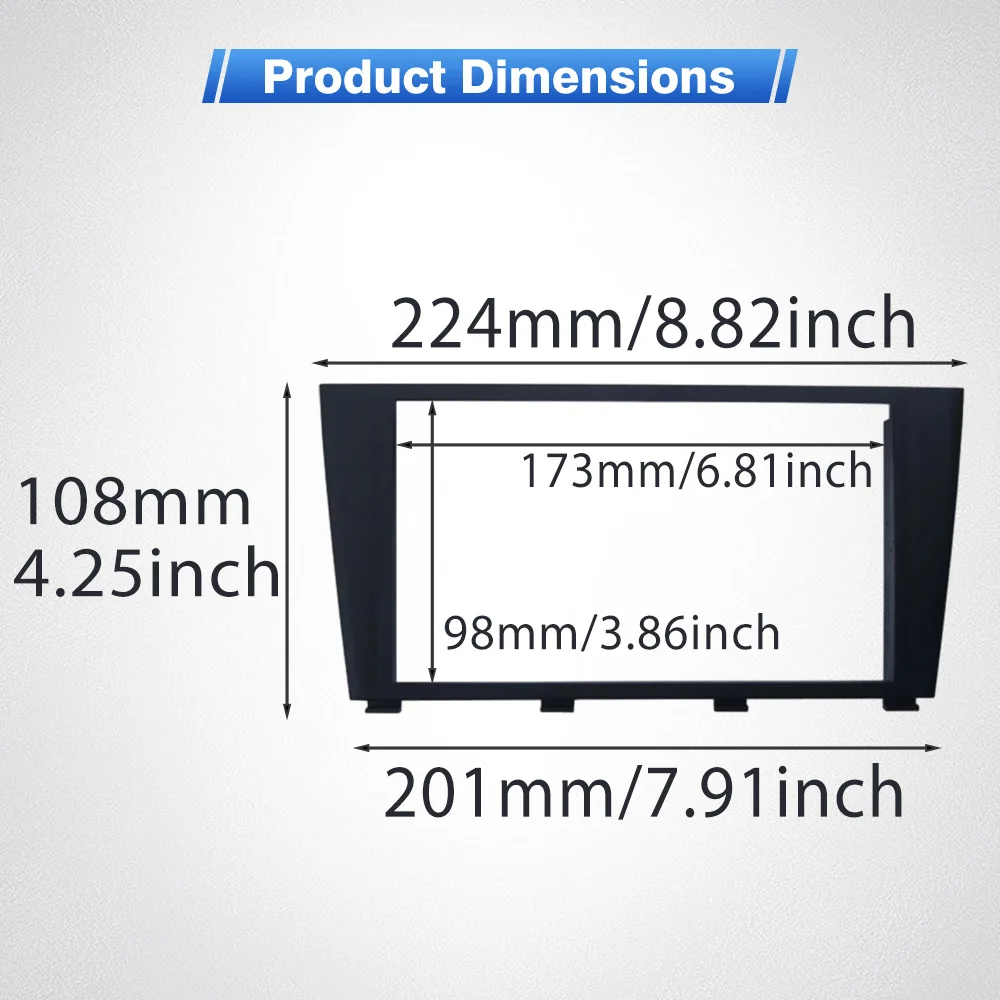 For Lexus IS Toyota Altezza 1999-2005  2 Din 7 Inch Car Radio Fascia Panel  Stereo DVD CD Mounting Dash Frame Kit
