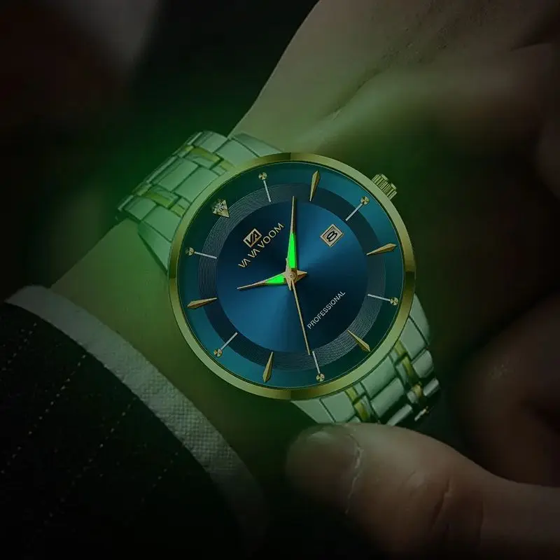 Nuovo orologio da uomo semplice da lavoro con data reloj hombre orologi con cinturino in acciaio inossidabile impermeabile per regalo di moda da uomo