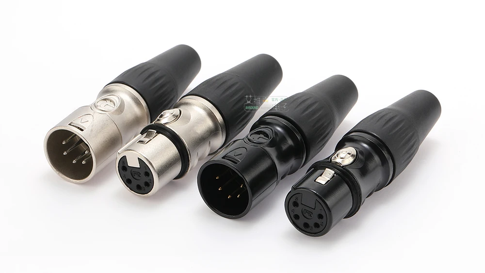 5-Pin XLR Audio-Steckverbinder Männlich Weiblich für Mikrofon, Studiomixer, DJ-Equipment - Symmetrischer Abgeschirmter Professioneller Audio-Anschluss – Detail 7