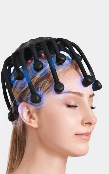 High-end head massager, electric meridian dredging, scalp gift according to the top of the head