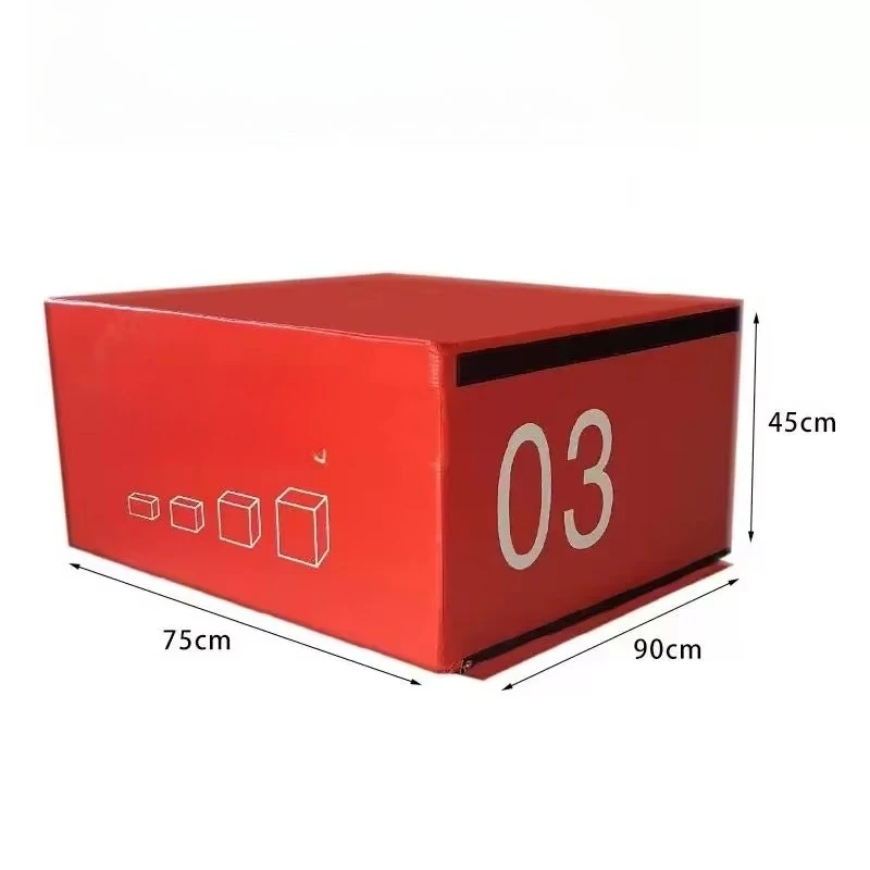 High Density 4-in-1 Soft Fitness Jump Box Height Adjustable Strength Training Stackable Jump Box Power Training Box