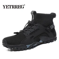 New Mesh Breathable Hiking Shoes Size 38-48 Mens Sneakers Outdoor Trail Trekking Mountain Climbing Sports Shoes For Male Summer