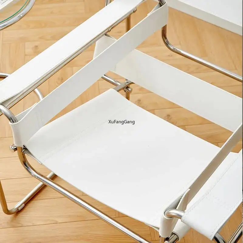 كرسي فردي غير رسمي من فاسيلي بتصميم إسكندنافي، كرسي أريكة للتصوير الفوتوغرافي على الطراز الصناعي العتيق من باوهاوس