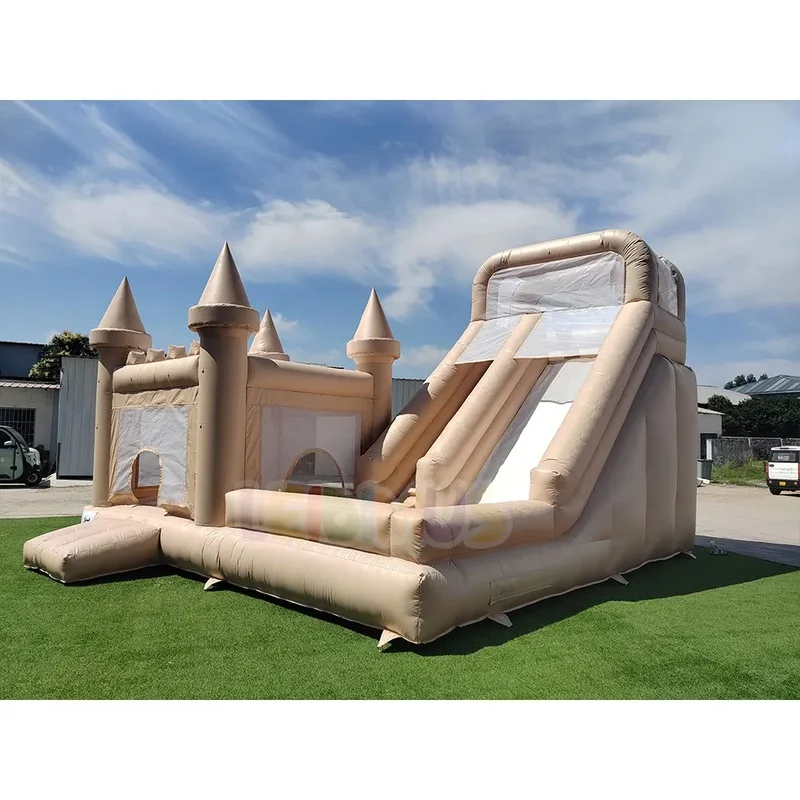 Commercial Inflatable Castle Bounce House With Slide PVC Kids Jumping Bouncy Castle Combo for Wedding Party Rental Outdoor