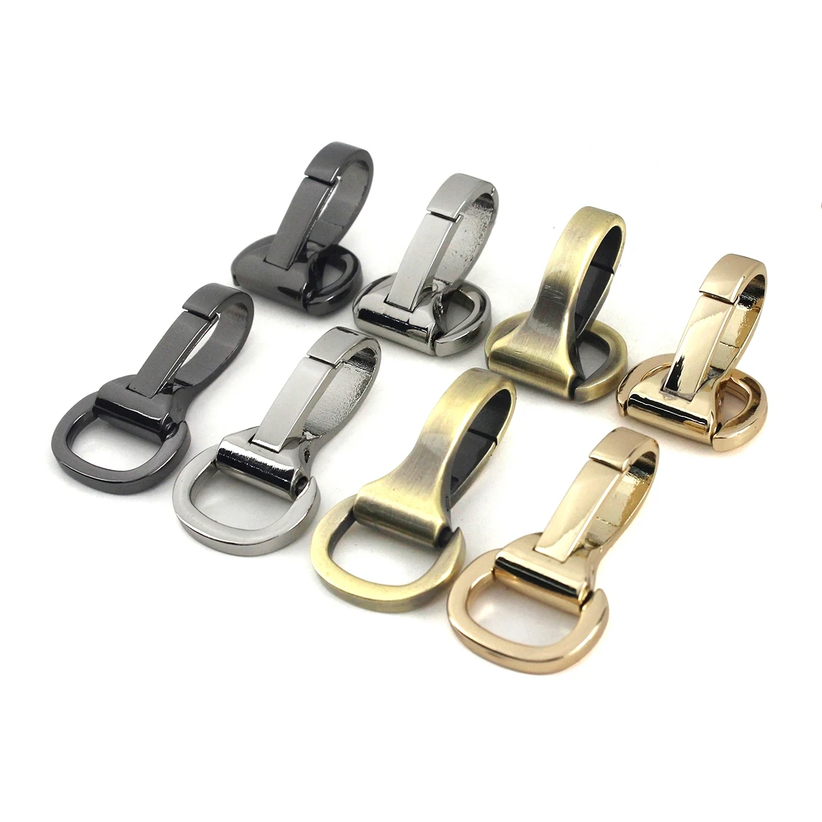 20pcs Metal Snap Hook Trigger Lobster Clasp Clip Spring Gate for Leather Craft Bag Strap Belt Webbing Keychain