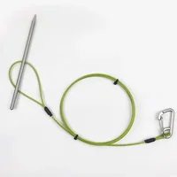 Cuerda para pescar con arpón de 60cm/80cm/100cm/120cm, con hebilla de bloqueo, adecuada para la pesca submarina y la caza submarina.