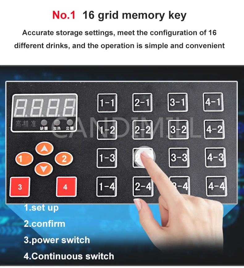 Siroopdispenser Fructose Kwantitatieve Machine Melkthee Winkel Volledig Commerciële Automatische Fructose Maker 16-raster