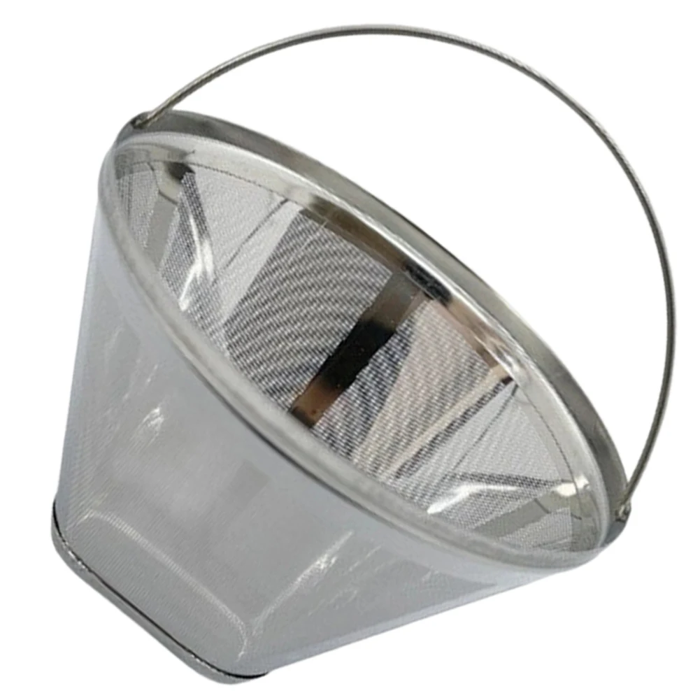 304 Stainless Cone Filter Office Coffee Station for maximum Diameter 115 Mm Replacement Coffee Filter Removable Handle Included