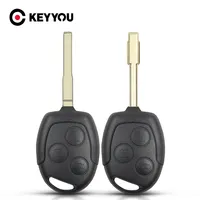 KEYYOU 3 Button Remote Car Key For Ford Mondeo Focus 2 3 Festiva Fiesta Transit Key Remote Case With FO21 HU101 Blade