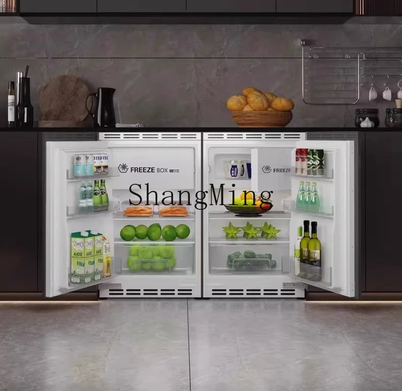 ZYY Undercounter Refrigerator Small Fully Embedded Cabinet Integrated Hidden Embedded Island Kitchen for Home Use