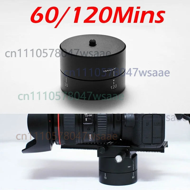 360° Automatic Rotating Pan Time Lapse Tripod Head Electric for Panoramic Rotation Camera Ball Head Stabilizer