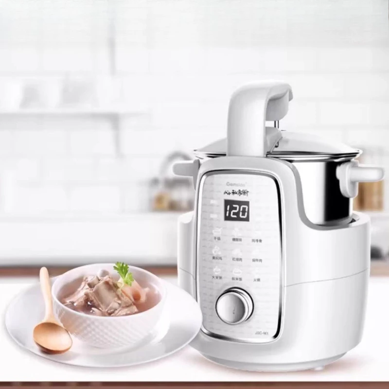 900W Cooking Machine Robot Electric Frying Pan Smoke Free Precise Temperature Control Intelligent Automatic Cooker Lazy Woks