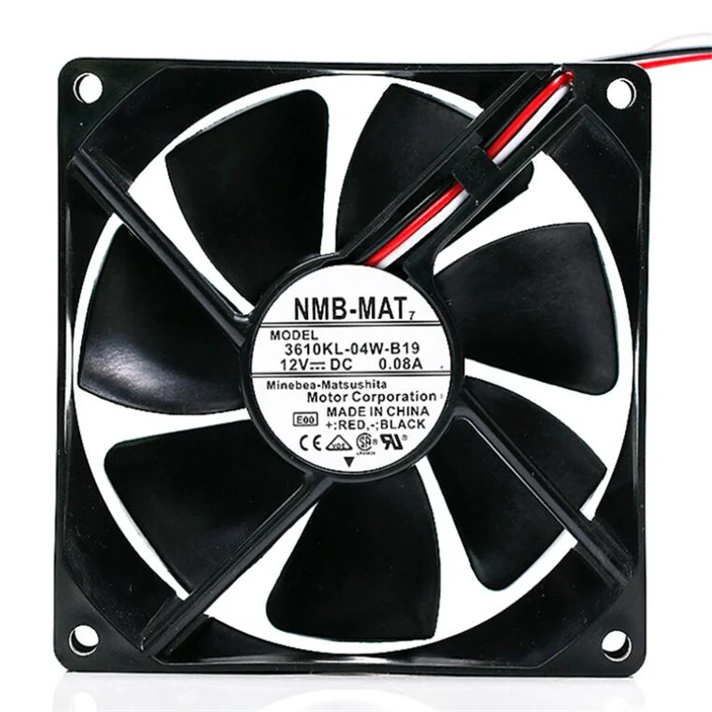 

Wholesale: original NMB 9025 3610KL-04W-B19 DC12V 0.08A 9225 three-wire cooling fan