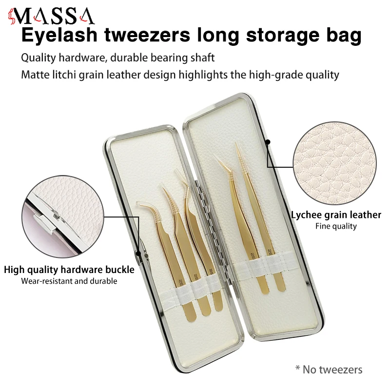 まつげエクステンションピンセット収納ボックス 8 スロット光沢のあるデザインオーガナイザーケースバッグピンセットラッシュブラシアプリケーター収納