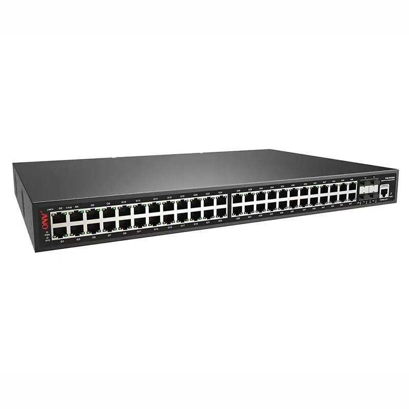 52port L2+ Managed 48PG+4TF PoE Switch POE38048PFM Built-in Power Supply for CCTV Wifi Security Camera