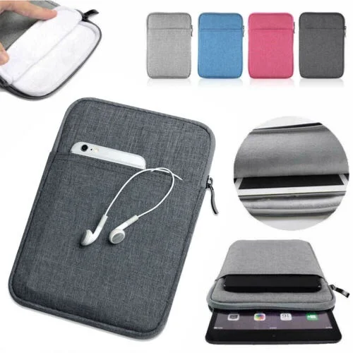 Pouch Portable Sleeve Case with Pockets For Samsung Galaxy Tab S10 Pro S9 Ultra 10.1 Android Tablet PC 25*16cm Pouch Bags Cover