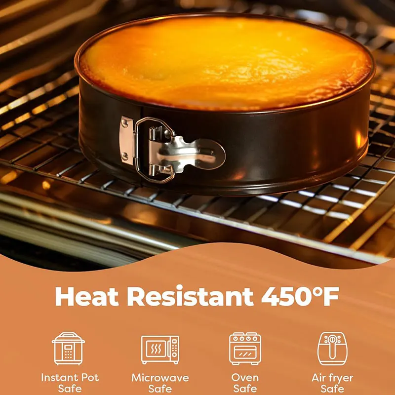 Multisizes Cake Pan Set Non-Stick Round Baking Molds Removable Bottom Cheesecakes Pie Pizza Baking Pans Cake Decorating Tools