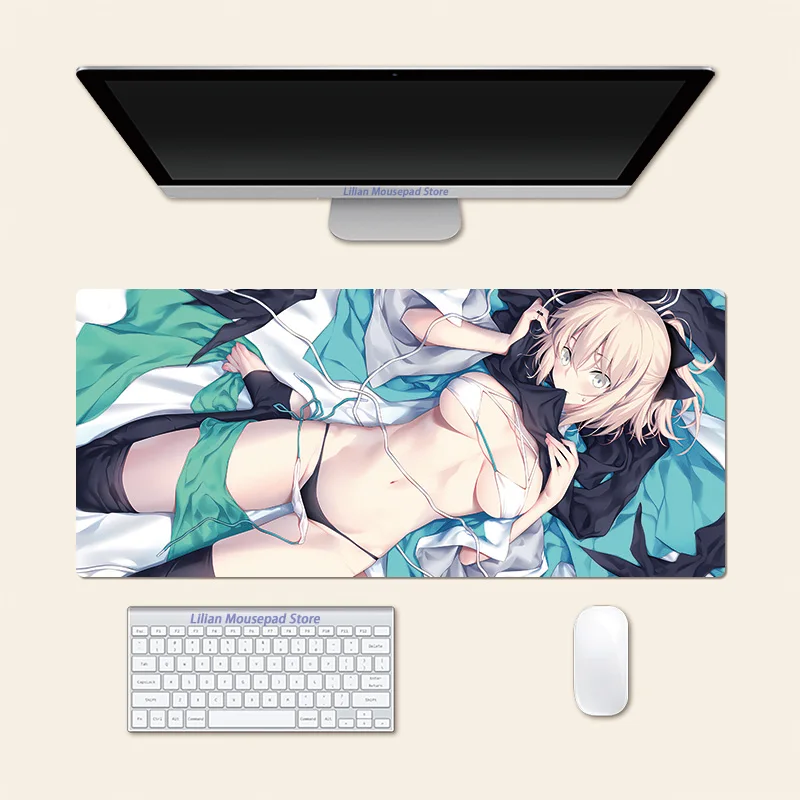 Okita Souji Fate Anime Large Mouse Pad PlayMat Office Mousepad Game Creative Desk Gaming Mat