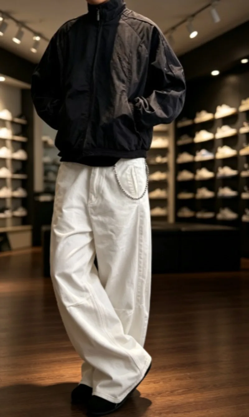 American retro racing jacket for men women fall, loose casual stand-collar outerwear streetwear coat with comfort.