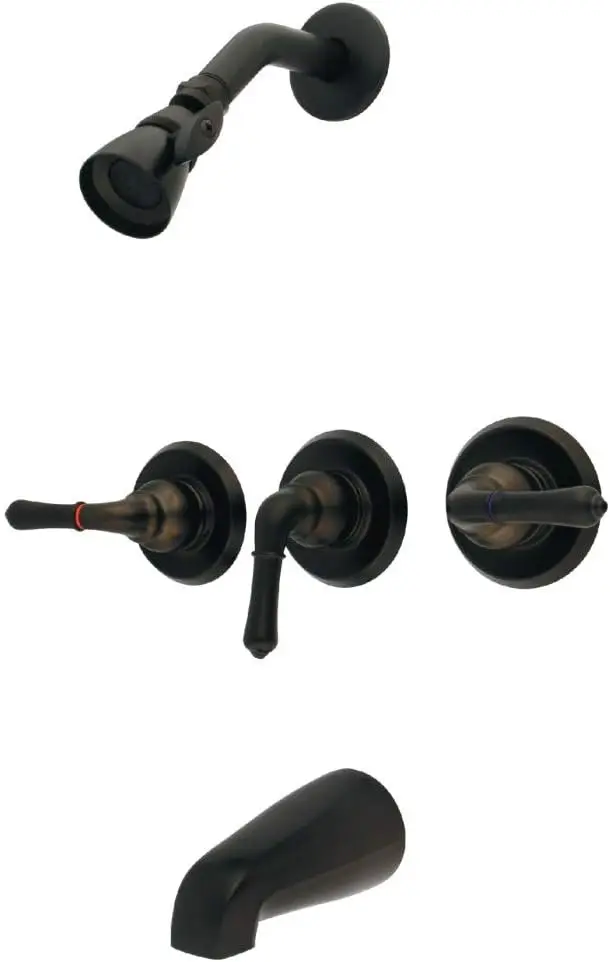

GKB235 Magellan Tub and Shower Faucet with Three Handles, Oil Rubbed Bronze, 11.68 x 8 x 7.75