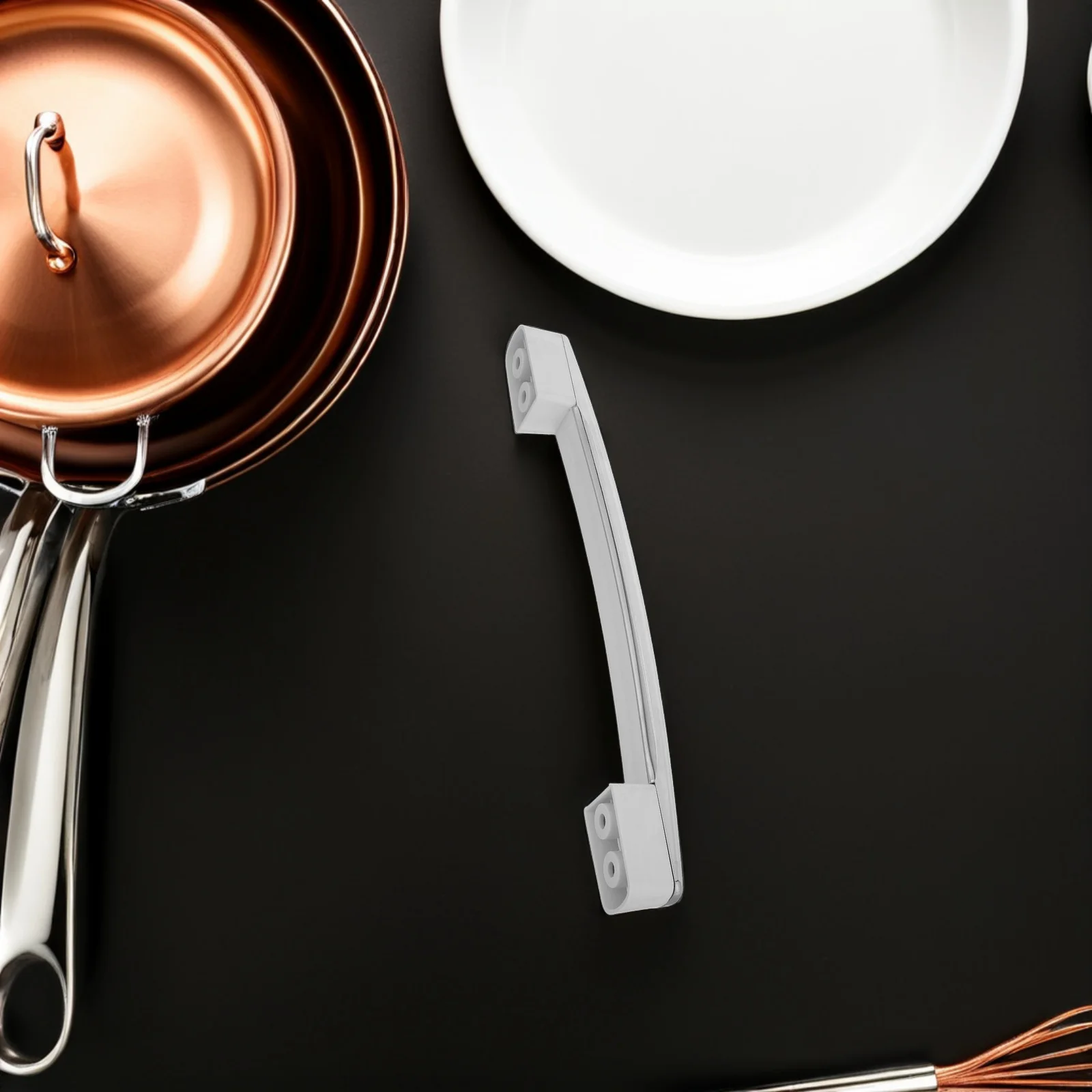 2 قطعة مقبض باب الثلاجة والفريزر جزء بديل عالي التحمل سطح أملس سهل التنظيف لإصلاح مقبض المبرد التجاري