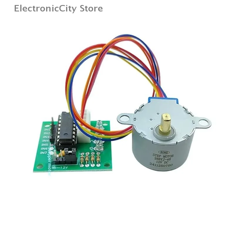 1 Set Lead 25cm Arduino Diy Kit ULN2003 Driver Board Reduction Step Gear Stepper Motor 4 Phase 28BYJ48 For DC 5V Stepper Motor