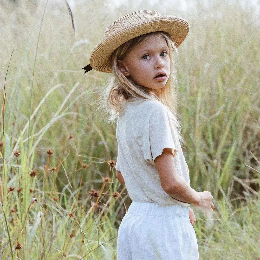 pbgau-spring-summer-children's-handwoven-sunade-st-hat-vintage-flat-top-hat-travel-outdoors-ele-wide-brim-hat