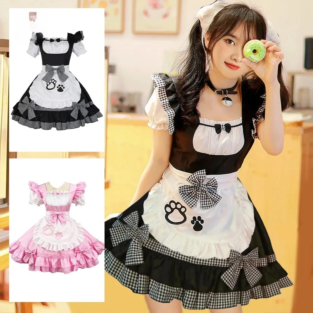 

Jiamei Cat Maid Costume Cos Clothing Japanese Two-dimensional Cute Maid Black and White Classic Cosplay Clothing Pure Desire