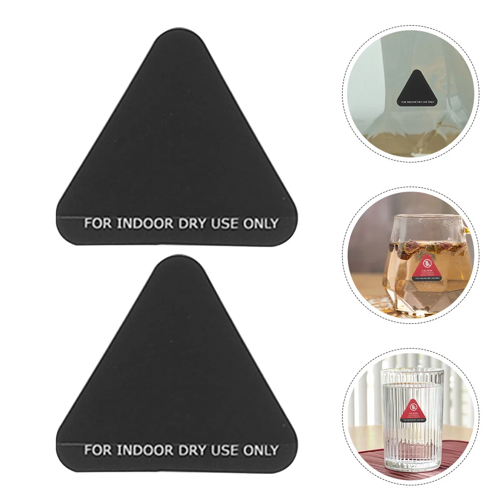 

10Pcs Heat Sensitive Warning Sticker Color Changing High Temperature Alert for Kettles Heating Lamps Burn Protection Scald Avoid