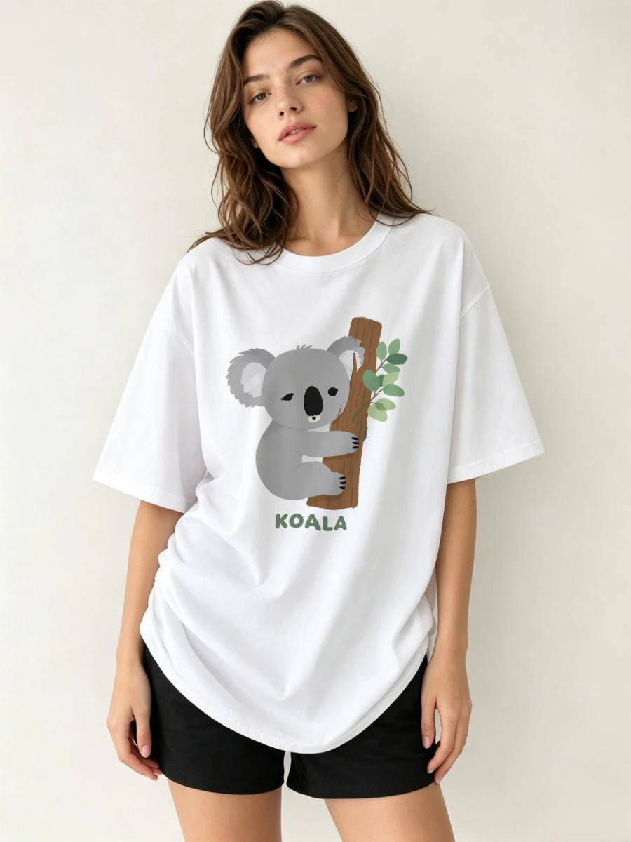 Camiseta de Mujer con Estampado de Leopardo, Patrón de Felino Salvaje, Puntos Marrones, Negros y Beige, Estilo Moderno, Atrevido, Audaz y Rockero 2026