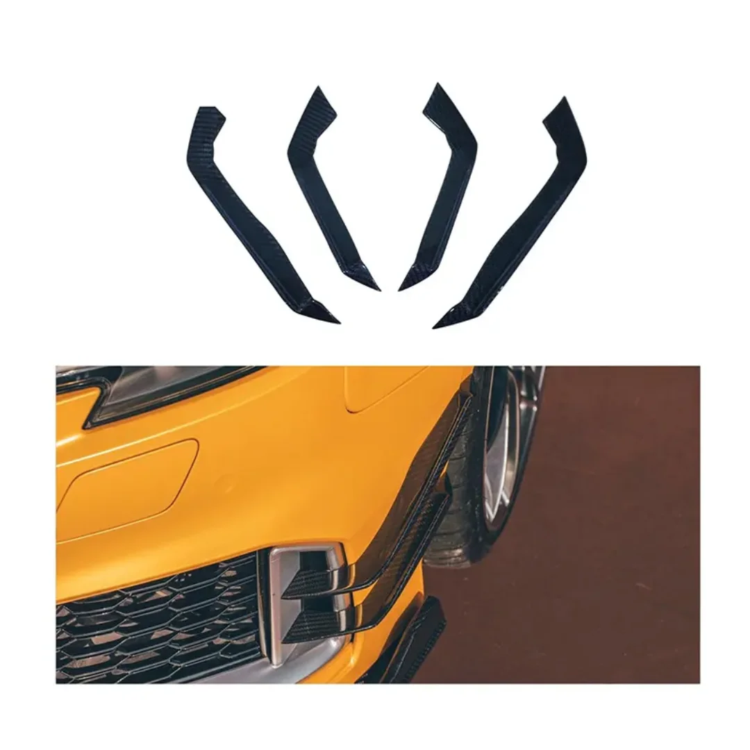 

100% Dry Carbon Fiber Body Kit Front Bumper Duck Line Air Knife For Audi RS3 Sedan 2017-2019