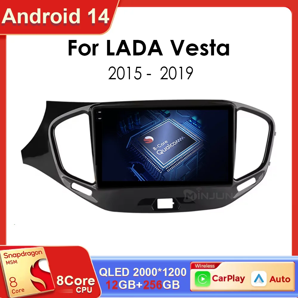 

Android 14 For LADA Vesta 2015 2016 2017 2018 2019 Qualcomm Car Radio Multimedia Player Wireless Carplay Auto Stereo GPS Navi
