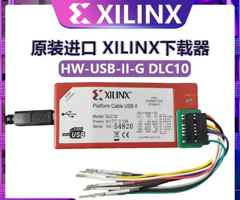 Original XILINX Platform DLC10 downloader line HW-USB-II-G burning simulator