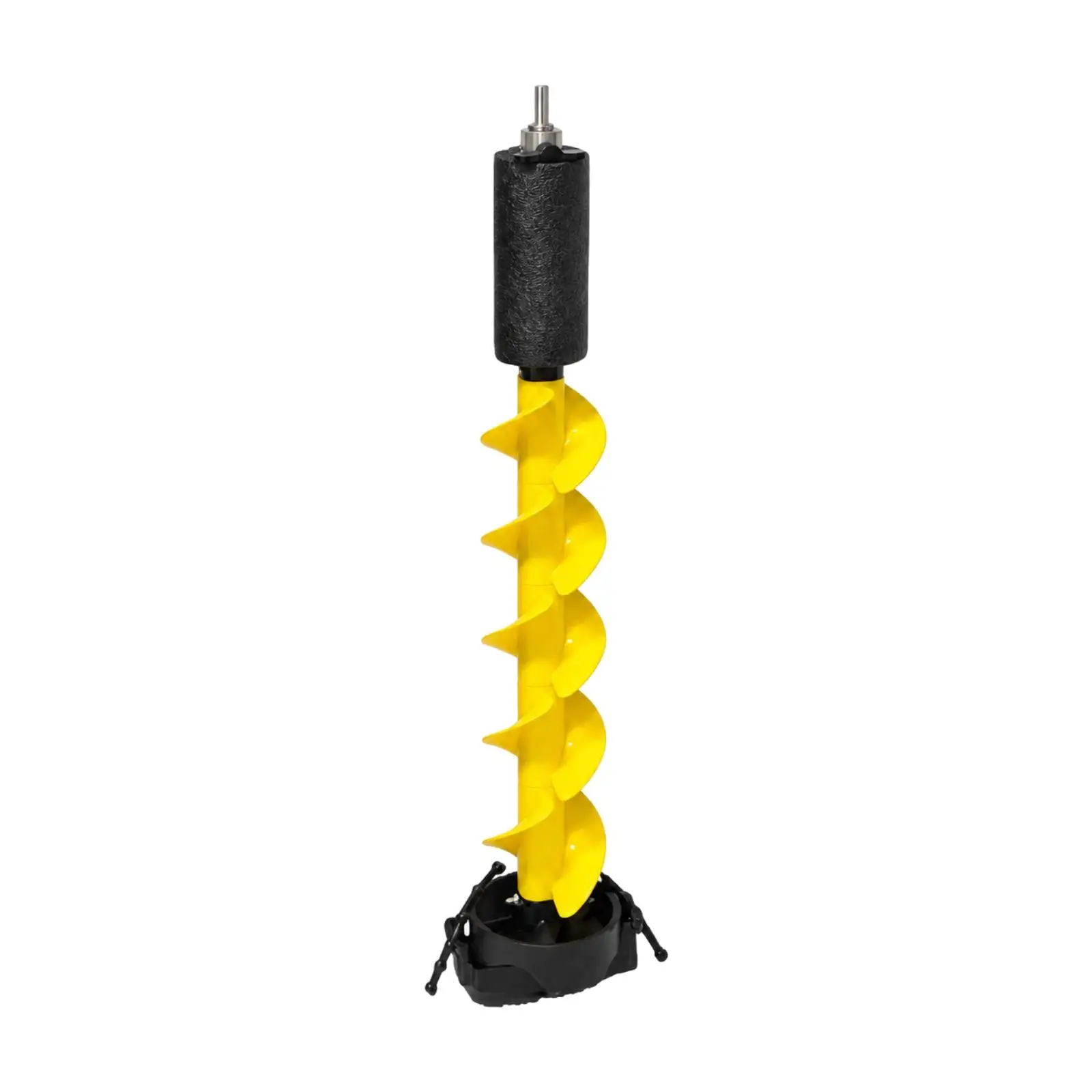 Ice Fishing Hand Drill Bit Auger for Cold Weather Angling Compact Spiral Cutter Nylon Handle for Lake Holes