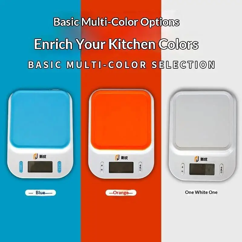 10kgx1g Digital Electronic Scale LCD Display 1g Precision: Kitchen Weighing LED Backlight Fruit Weight