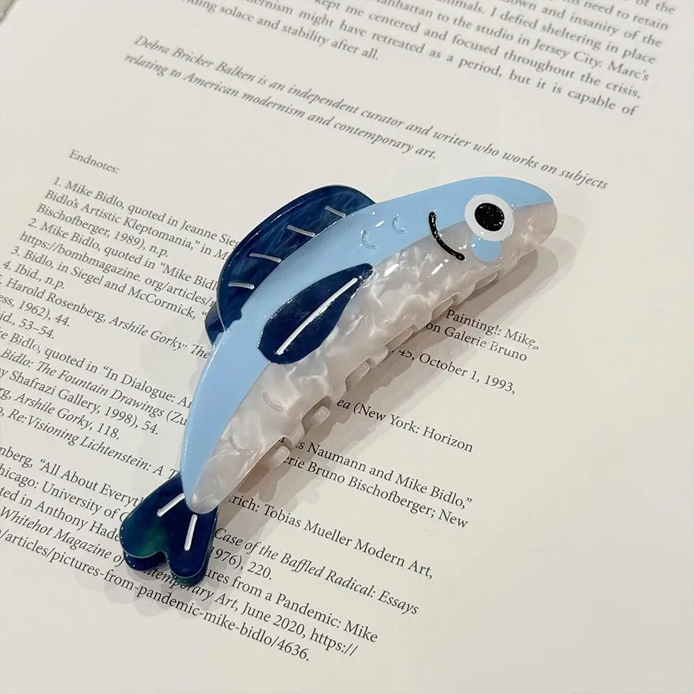 

Ocean Animal Geometric Hairclips Cartoon Hair Claws Blue Fish Shape Hairpin Hair Clip Shark Clips Back Of Head Clip Hair Clamps