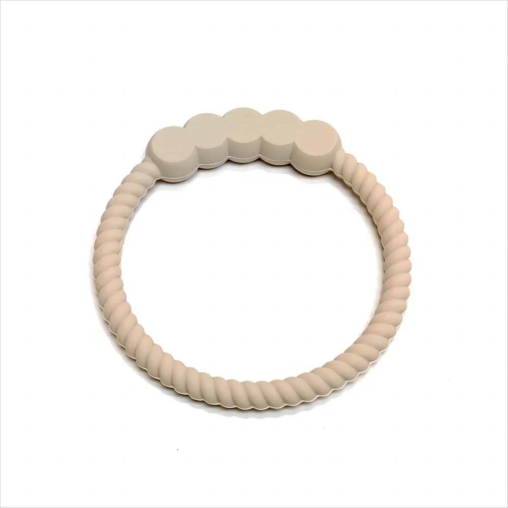 Children\'s Teether New Silicone Animal Round Silicone Teether Teething Stick Baby Teething Bite Toys Bracelet