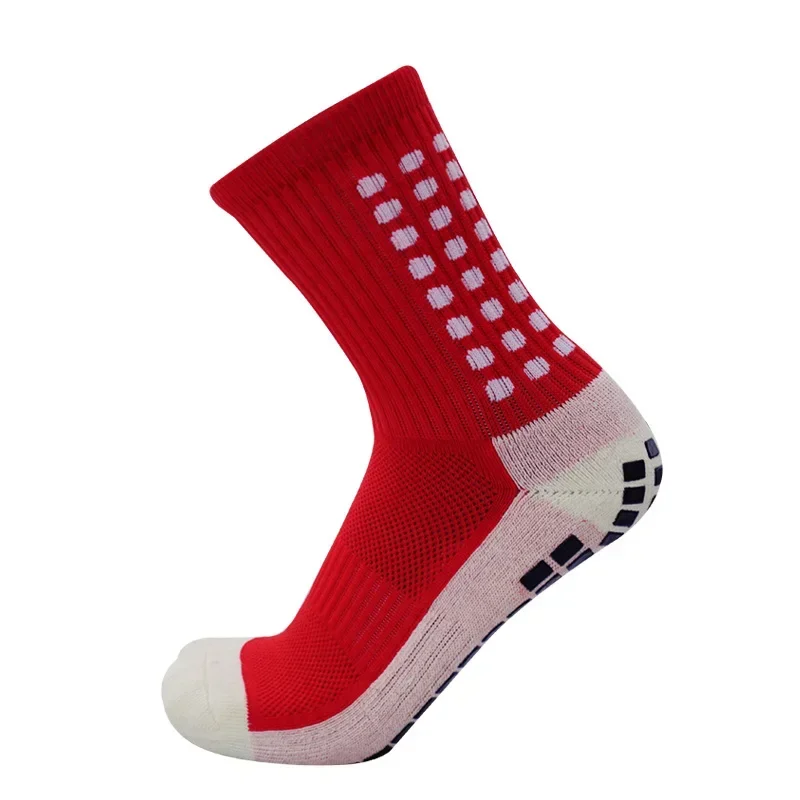 Neue Sport Anti Slip Fußball Socken Baumwolle Fußball Männer Grip Socken calcetas antideslizantes de futbol