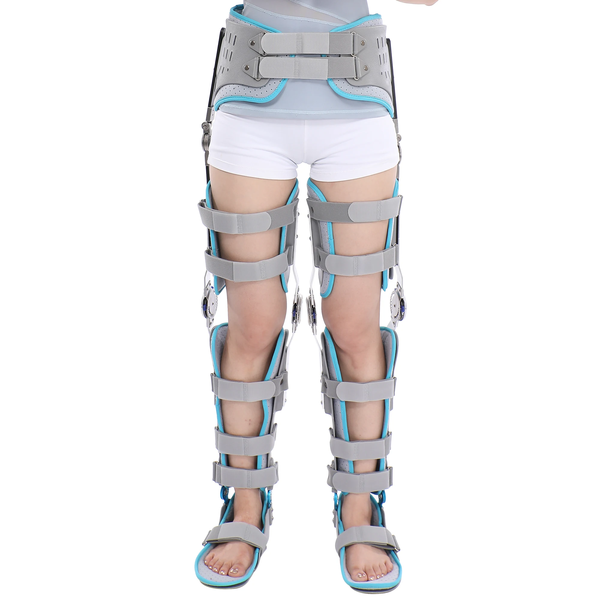 

STLF Adjustable Double Knee Ankle Foot Fixed Support Exoskeleton Orthosis Hinge Ankle and Foot Brace for Ankle Foot Orthosis