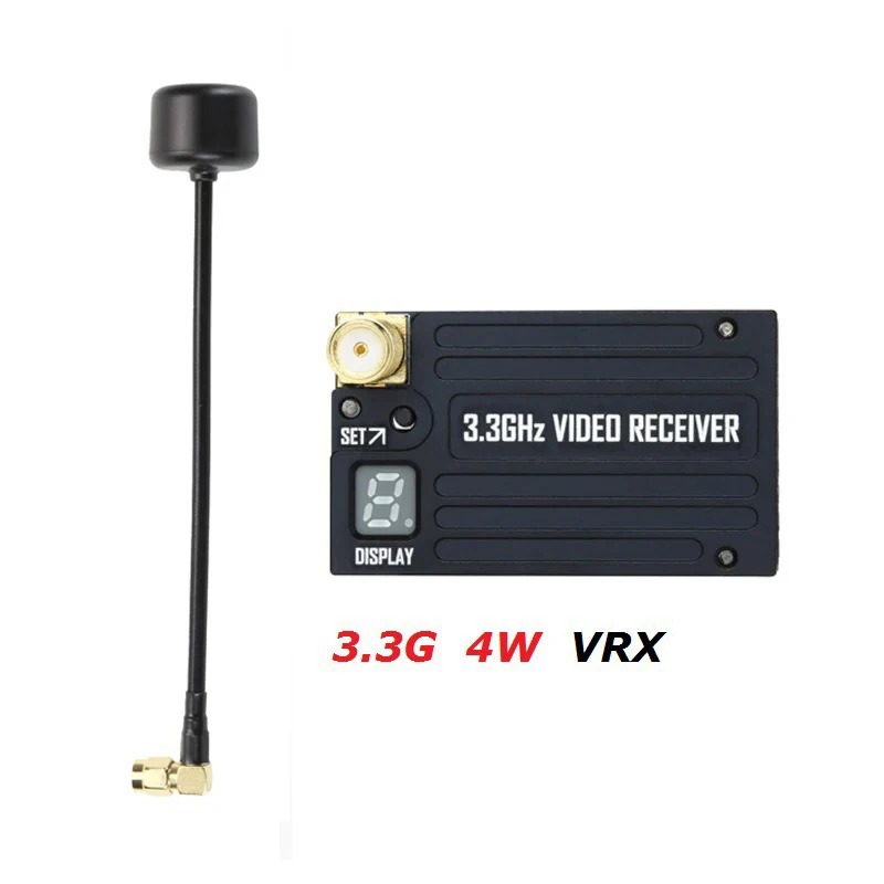 

RUSHFPV 3.3GHz Glasses VRX Video Transmission Receiver Set With Video Goggles Module Antenna For Goggles FPV Long Range Drone